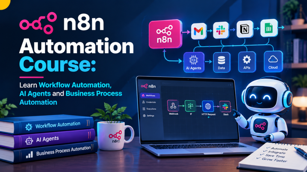 N8N Automation Course: Learn Workflow Automation, AI Agents and Business Process Automation